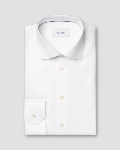 Eton Men's White Signature Twill Shirt |Eton In Lebanon