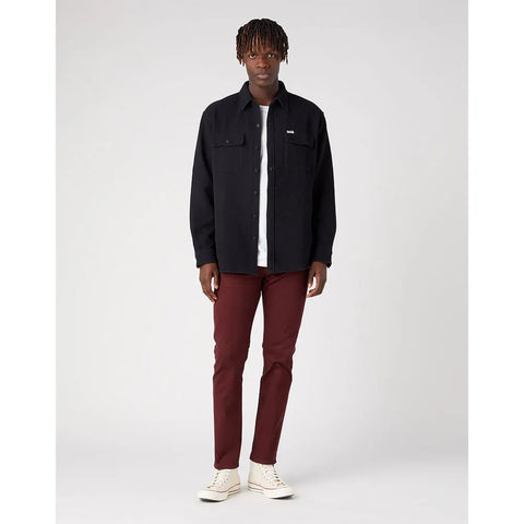 Wrangler Men's Black Relaxed Fit Over Shirt |Wrangler In Lebanon