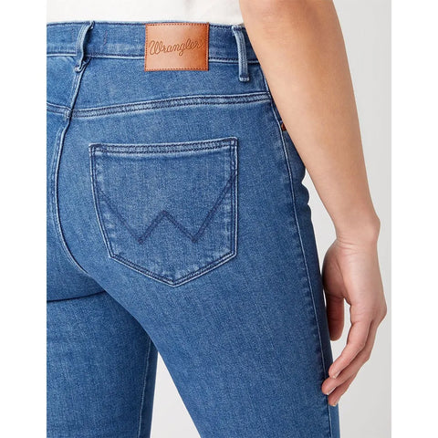 Wrangler Women's Blue Slim Fit Jeans | Wrangler In Lebanon