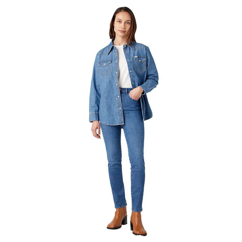 Wrangler Women's Blue Slim Fit Jeans | Wrangler In Lebanon