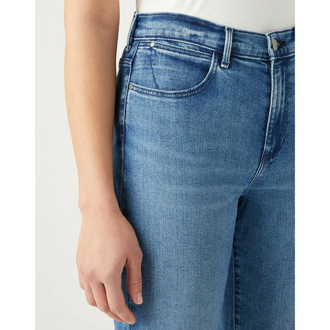 Wrangler Women's Blue Straight Fit Jeans | Wrangler In Lebanon