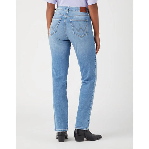 Wrangler Women's Blue Love Straight Fit Jeans | Wrangler In Lebanon
