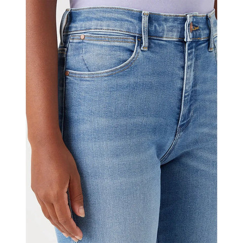 Wrangler Women's Blue Love Straight Fit Jeans | Wrangler In Lebanon