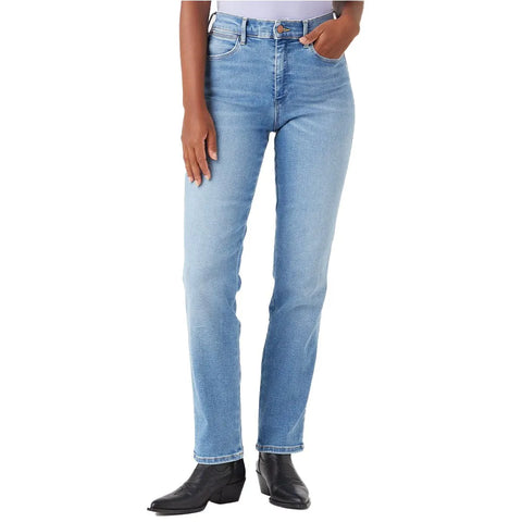 Wrangler Women's Blue Love Straight Fit Jeans | Wrangler In Lebanon
