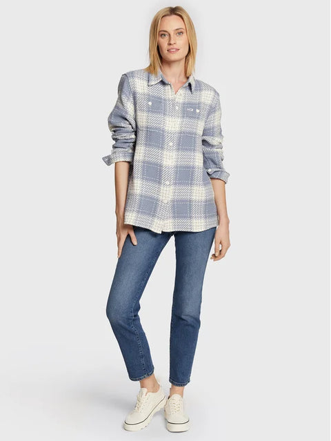 Wrangler Women's Stone Wash Blue Tapestry Over Shirt |Wrangler In Lebanon