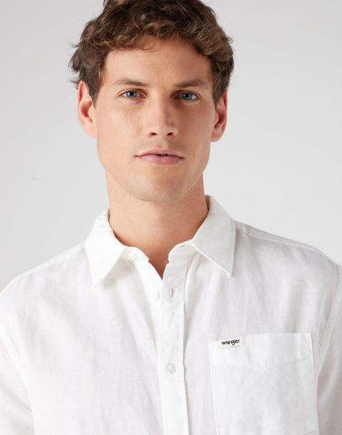Wrangler Men's White Pocket Shirt | Wrangler In Lebanon