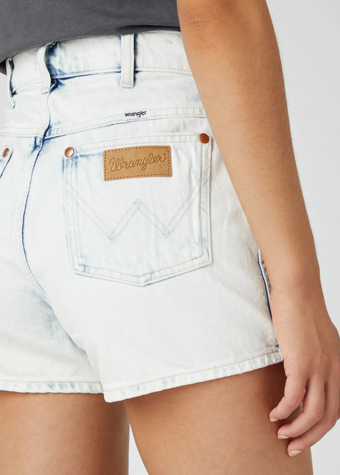 Wrangler Women's Light Blue Be The Storm High Rise Festival Denim Short | Wrangler In Lebanon