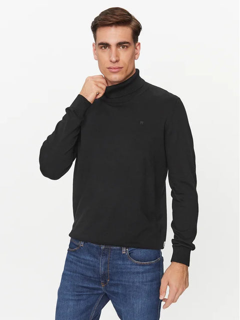 Wrangler Men's Black Turtleneck Regular Fit Sweater  | Wrangler In Lebanon