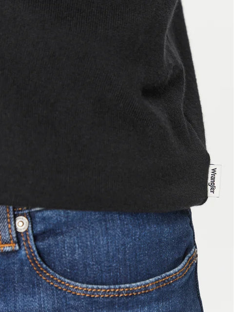 Wrangler Men's Black Turtleneck Regular Fit Sweater  | Wrangler In Lebanon