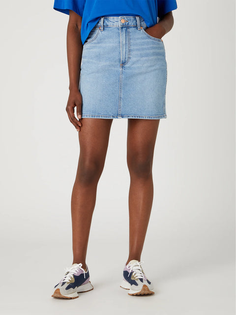 Wrangler Women's Light Blue Zelda Mom Skirt |Wrangler In Lebanon
