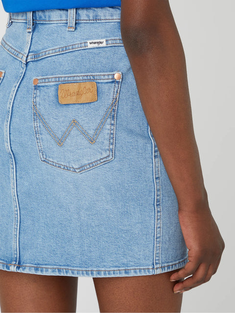 Wrangler Women's Light Blue Zelda Mom Skirt |Wrangler In Lebanon