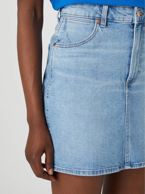 Wrangler Women's Light Blue Zelda Mom Skirt |Wrangler In Lebanon