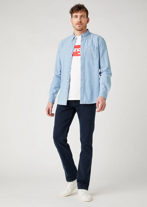 Wrangler Men's Iron Blue Greensboro 803 Regular Straight Jeans | Wrangler In Lebanon