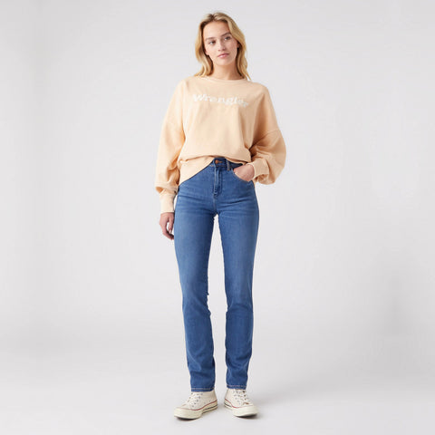 Wrangler Women's Dark Blue The Adventure High Slim Jeans | Wrangler In Lebanon