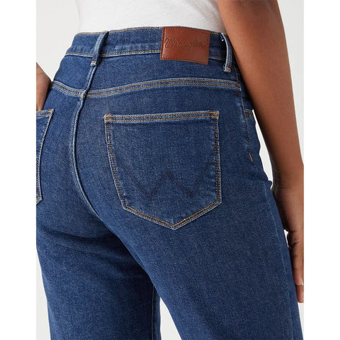 Wrangler Women's Navy Straight Fit Jeans | Wrangler In Lebanon