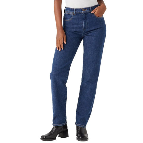 Wrangler Women's Navy Straight Fit Jeans | Wrangler In Lebanon