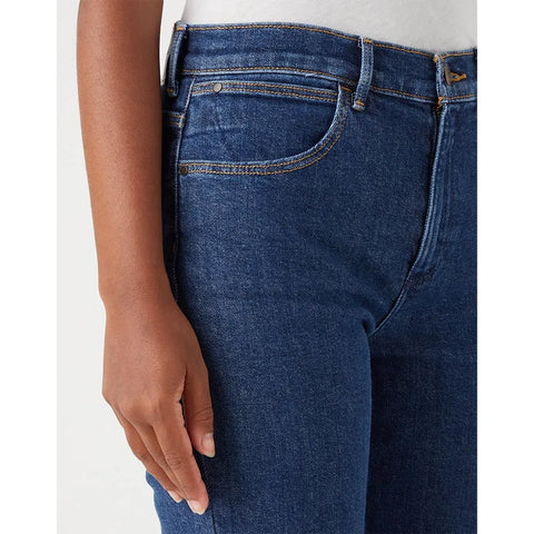 Wrangler Women's Navy Straight Fit Jeans | Wrangler In Lebanon
