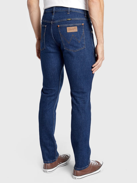 Wrangler Men's Dark Blue Dancing Water Straight Fit Jeans | Wrangler In Lebanon