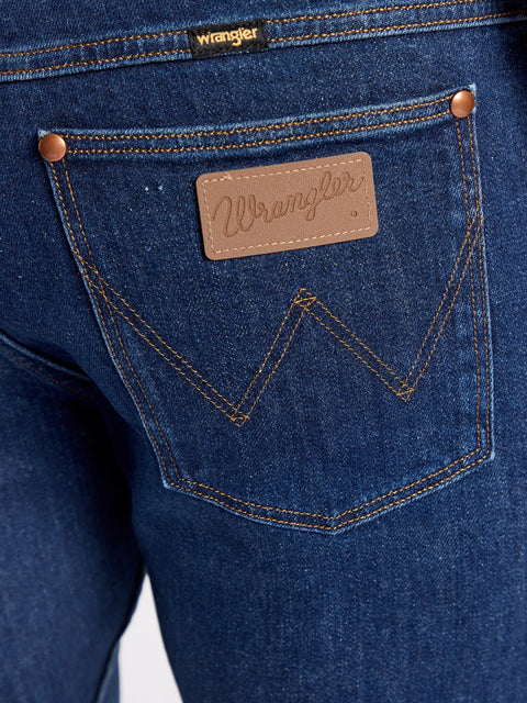 Wrangler Men's Dark Blue Dancing Water Straight Fit Jeans | Wrangler In Lebanon
