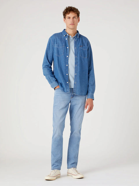 Wrangler Men's Blue Larston The Gringo Jeans | Wrangler In Lebanon