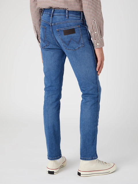 Wrangler Men's Blue Rough Ride Larston 812 Slim Tapered Jeans |Wrangler In Lebanon