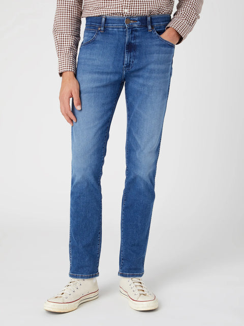 Wrangler Men's Blue Rough Ride Larston 812 Slim Tapered Jeans |Wrangler In Lebanon
