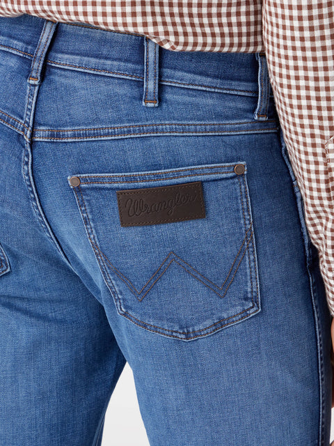 Wrangler Men's Blue Rough Ride Larston 812 Slim Tapered Jeans |Wrangler In Lebanon