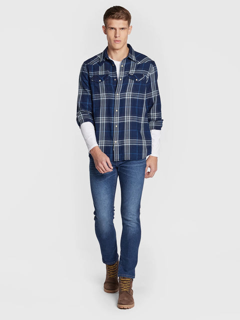Wrangler Men's Dark Blue Special Larston 812 Slim Tapered Jeans | Wrangler In Lebanon