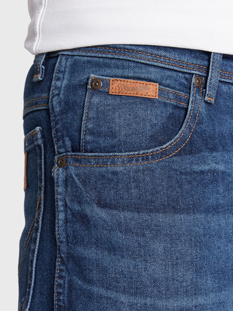 Wrangler Men's Navy Blue Nun Texas Slim 822 Authentic Slim Jeans | Wrangler In Lebanon
