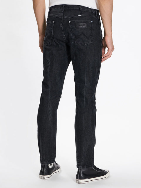Wrangler Men's Bass Black Larston Slim Tapered Jeans | Wrangler In Lebanon