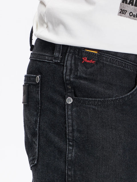 Wrangler Men's Bass Black Larston Slim Tapered Jeans | Wrangler In Lebanon