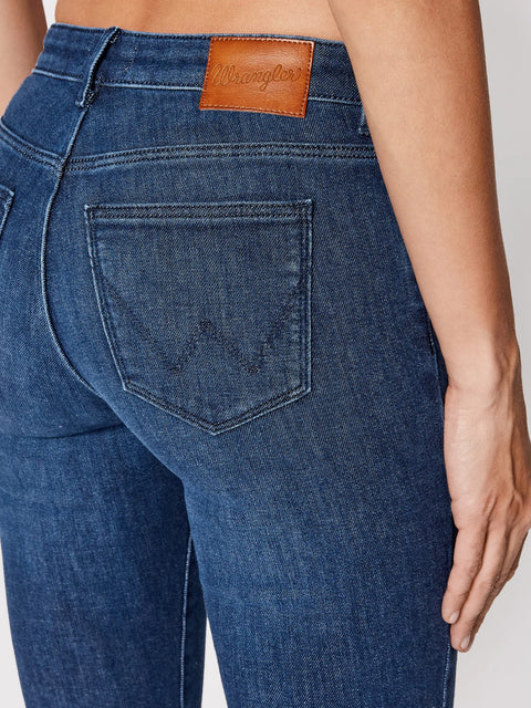 Wrangler Women's Navy Skinny Fit Jeans | Wrangler In Lebanon