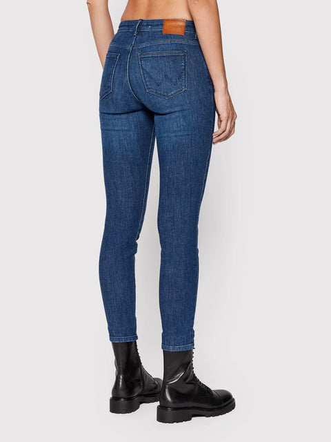 Wrangler Women's Navy Skinny Fit Jeans | Wrangler In Lebanon