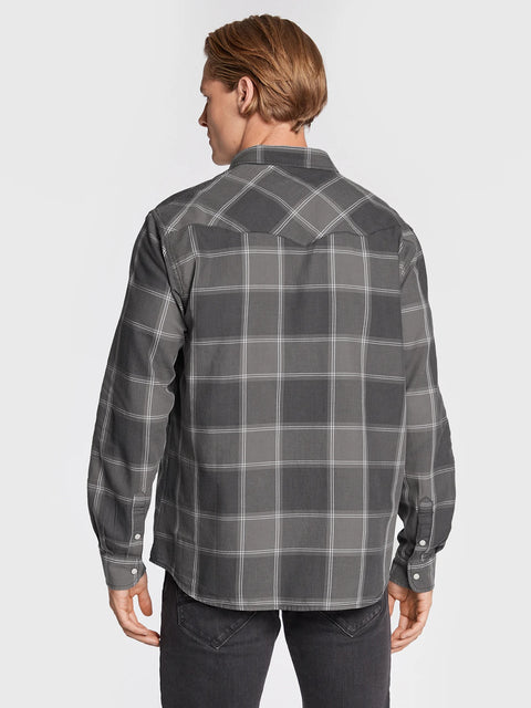 Wrangler Men's Grey Western Shirt |Wrangler In Lebanon