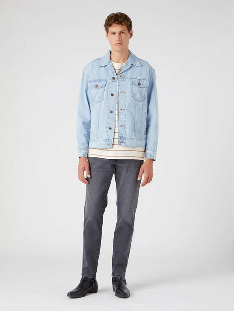 Wrangler Men's Light Blue Anti Fit Jeans Jacket | Wrangler In Lebanon