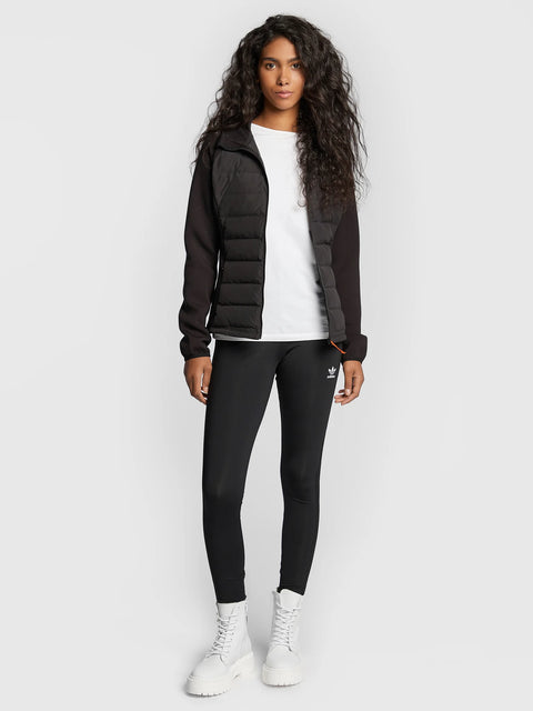 Wrangler Women's Black Athletic Hybrid Hooded Jacket |Wrangler In Lebanon