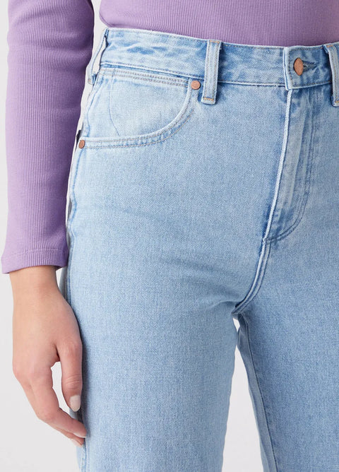 Wrangler Women's Light Blue Hold Me Mom Jeans |Wrangler In Lebanon
