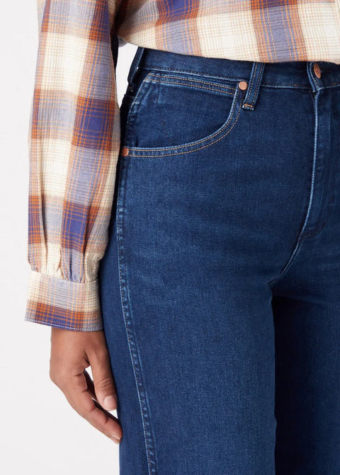 Wrangler Women's Dark Blue Mom Jeans | Wrangler In Lebanon