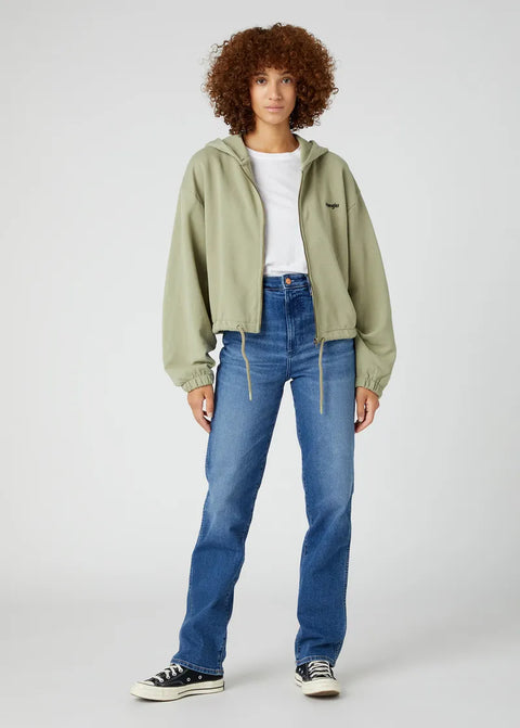 Wrangler Women's Smoke Sea Mom Straight Jeans |Wrangler In Lebanon