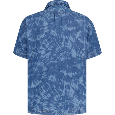 Wrangler Men's Washed Blue Retro Resort Denim Shirt | Wrangler In Lebanon