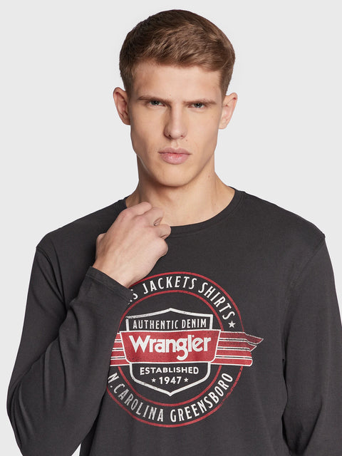 Wrangler Men's Black Long Sleeve Americana Blouse |Wrangler In Lebanon