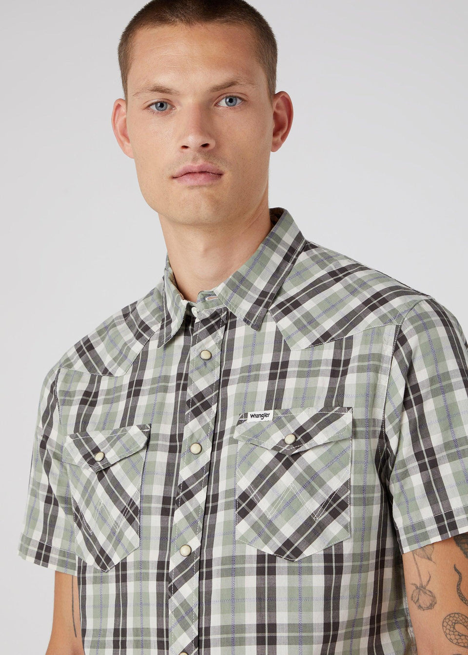 Wrangler Men's Multicolor Short Sleeve Western Shirt | Wrangler In Lebanon