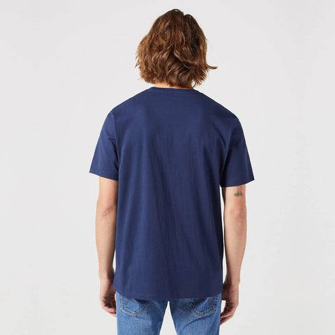 Wrangler Men's Navy Sign Off Crew Neck T-Shirt | Wrangler In Lebanon