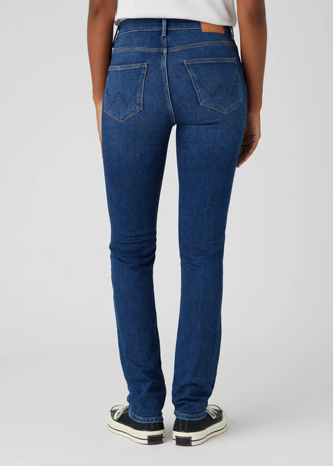Wrangler Women's Navy Authentic Love High Rise 610 Slim Jeans | Wrangler In Lebanon