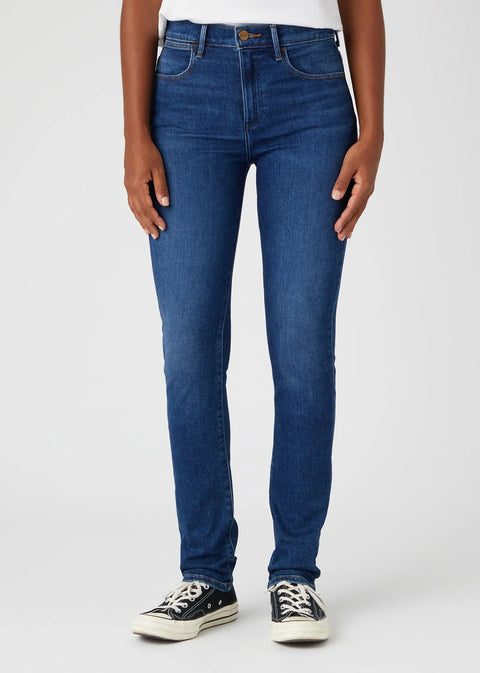 Wrangler Women's Navy Authentic Love High Rise 610 Slim Jeans | Wrangler In Lebanon