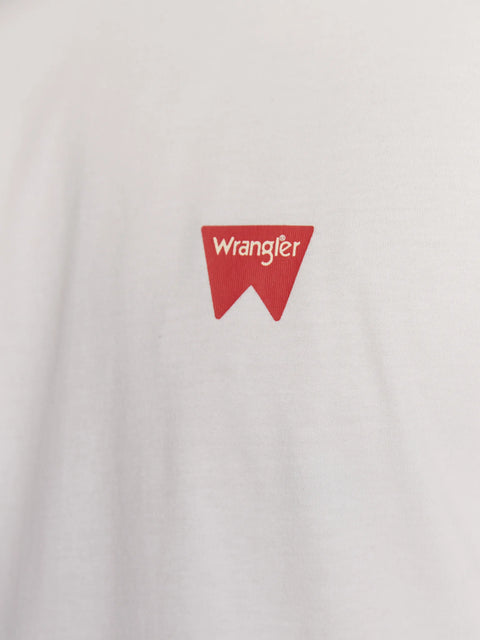 Wrangler Men's White Regular Fit Sign Off T-Shirt | Wrangler In Lebanon