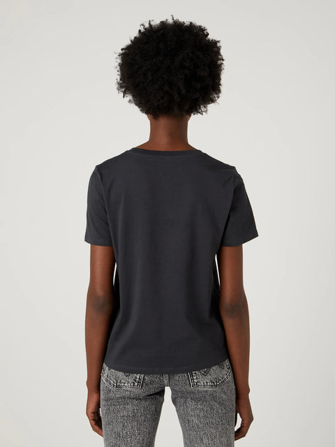 Wrangler Women's Washed Black Regular T-Shirt | Wrangler In Lebanon