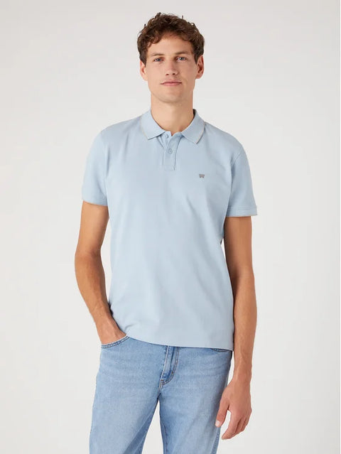 Wrangler Men's Light Blue SS Polo Tee T-Shirt | Wrangler In Lebanon