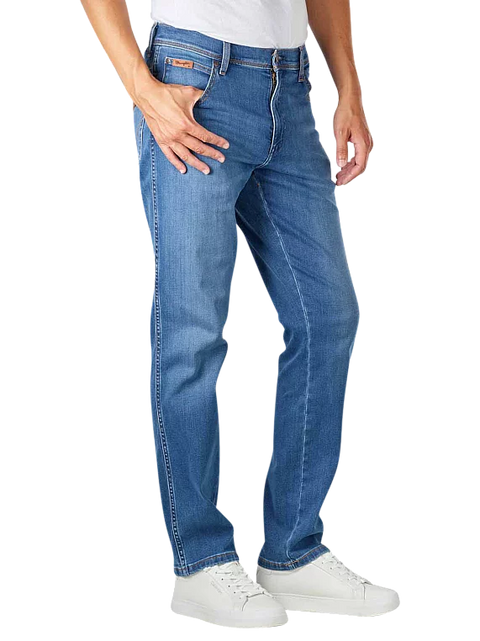 Wrangler Men's Blue Texas Slim Jeans Straight Fit Jeans | Wrangler In Lebanon
