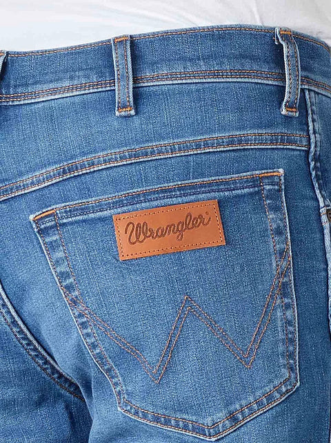 Wrangler Men's Blue Texas Slim Jeans Straight Fit Jeans | Wrangler In Lebanon